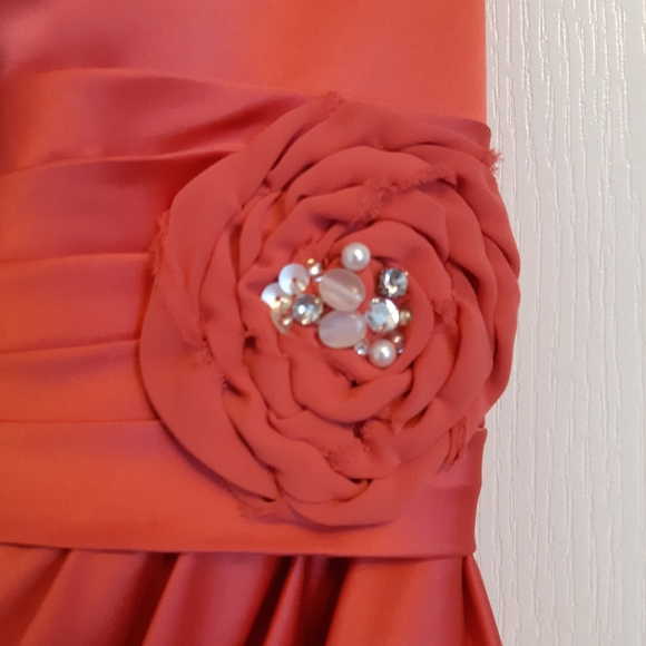 Cocktail dress size 10 in beautiful coral - Picture 2 of 4